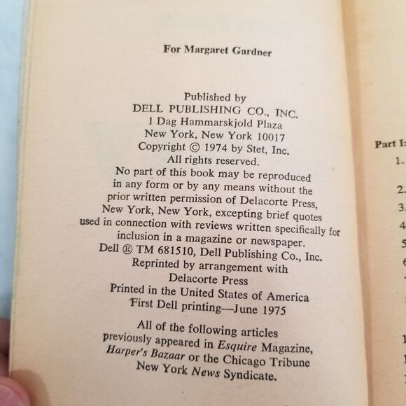 People are crazy here paperback book by Rex Reed first Dell Printing 1975 - Picture 8 of 8